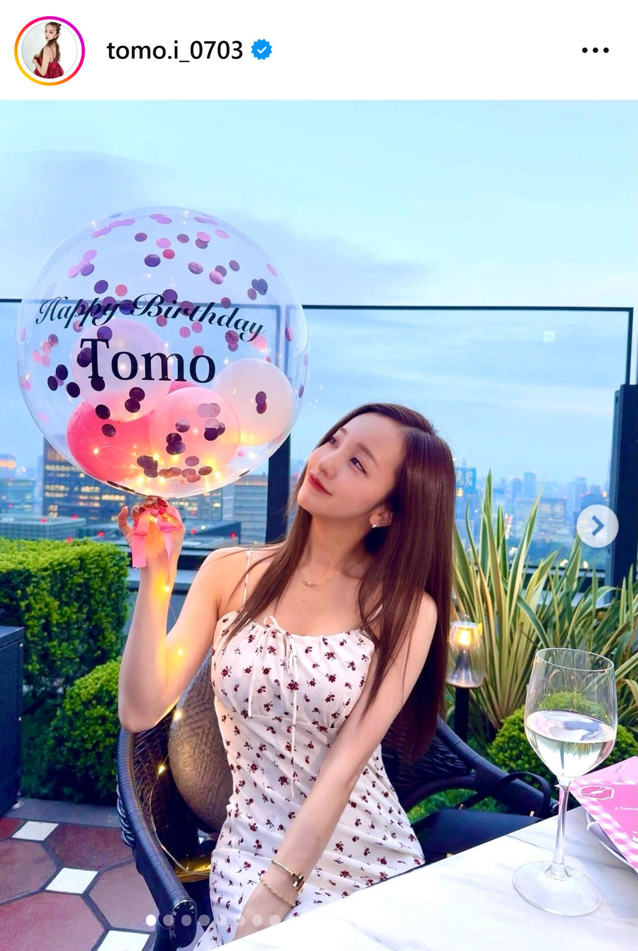 35歳になった板野友美（板野友美のインスタグラムから）