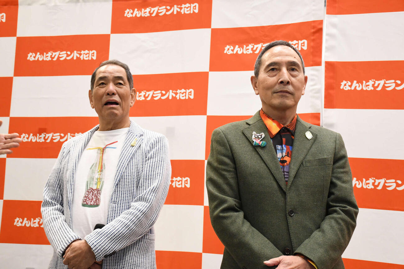ザ・ぼんちのおさむ（左）と里見まさと（2025年撮影）