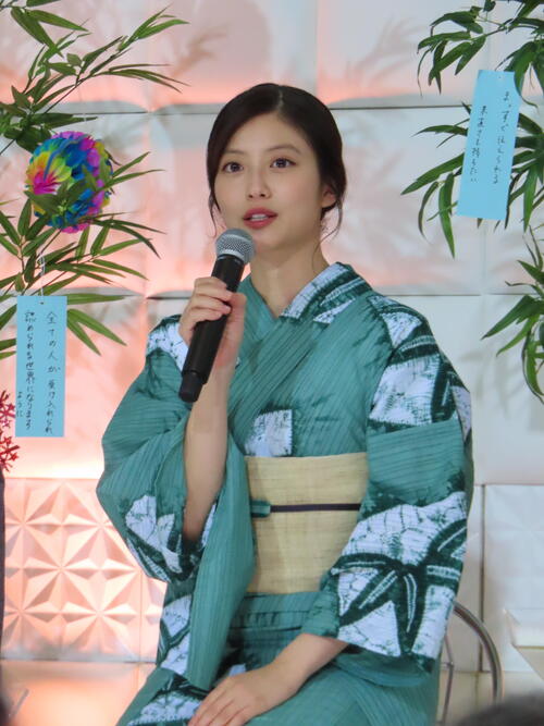 浴衣姿の今田美桜「徹夜で泣きながらやった」体育祭の青春明かす　七夕の願いは「花火大会」