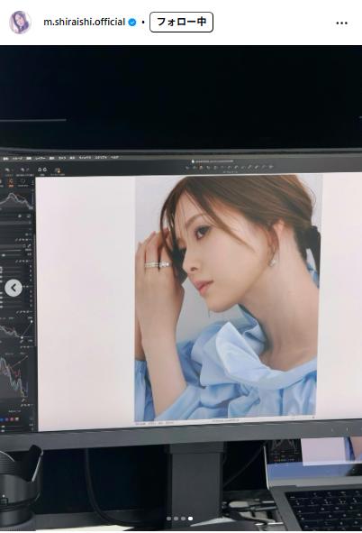 白石麻衣のインスタグラムから