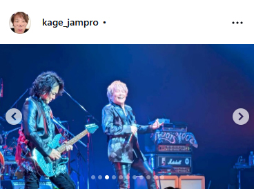 影山ヒロノブのインスタグラムから