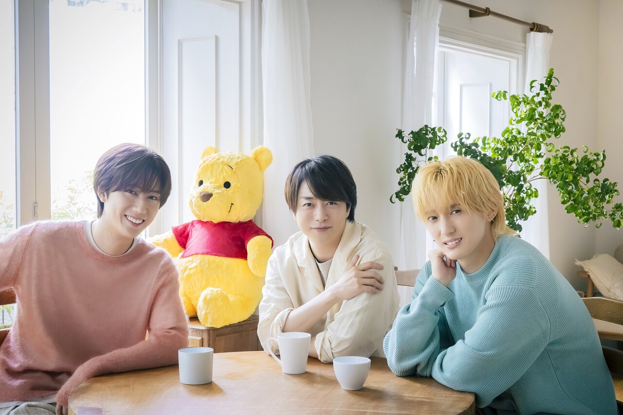 「プーさんタイム」のスペシャルアンバサダーに就任した、左から阿部亮平、櫻井翔、川島如恵留（C）2026 Disney. Based on the 
