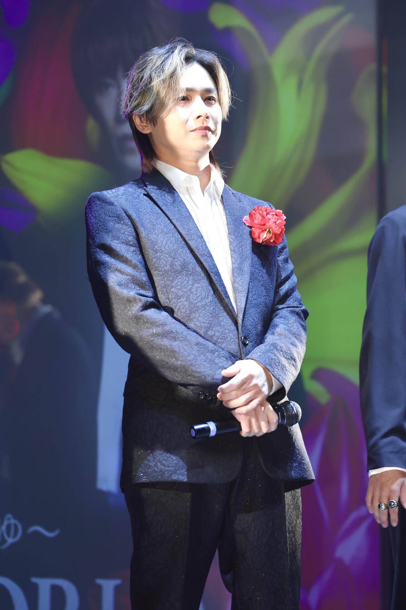 「堂本光一×ふぉ～ゆ～BLOOM WORLD in JOYPOLIS」プレス発表会に登壇した堂本光一（撮影・宮地輝）