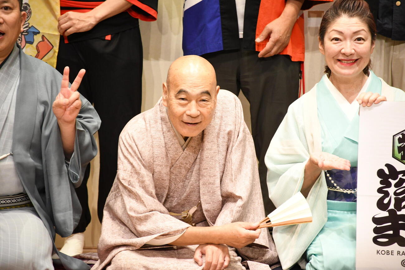 「第2回神戸落語まつり」の会見に出席した桂雀三郎（撮影・阪口孝志）