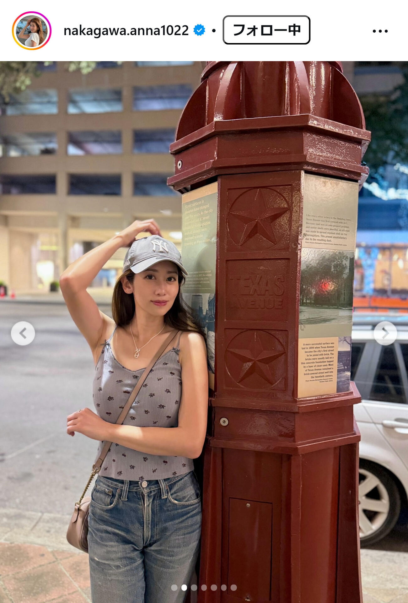 中川安奈のインスタグラムから