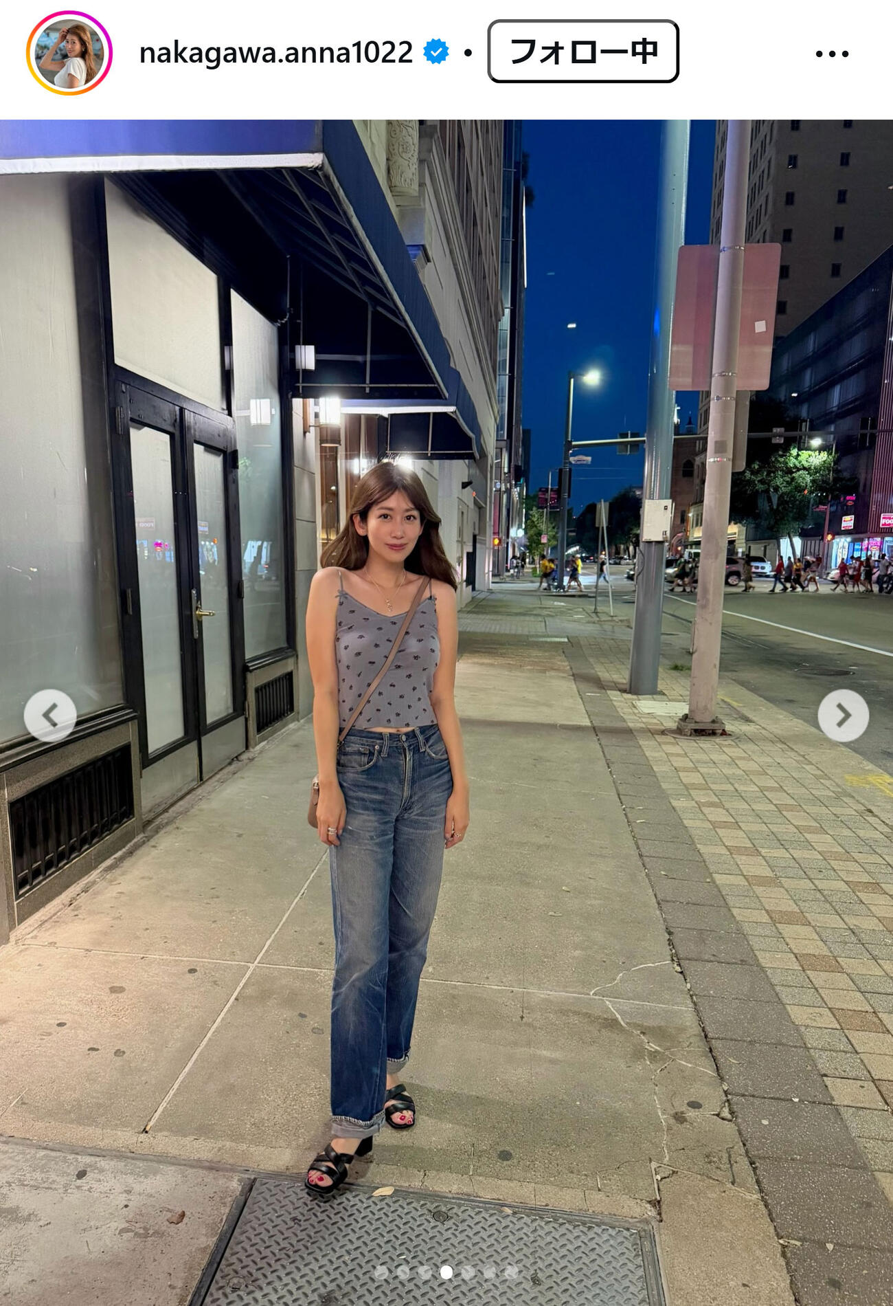 中川安奈のインスタグラムから