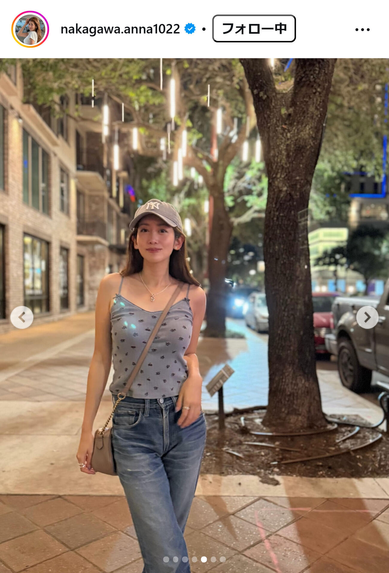 中川安奈のインスタグラムから