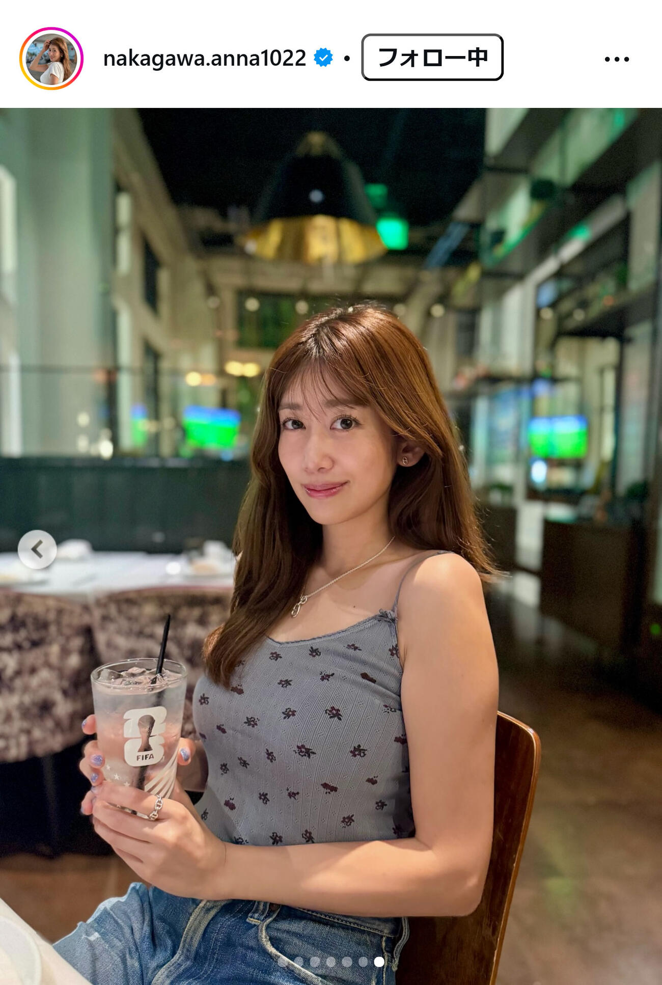 中川安奈のインスタグラムから