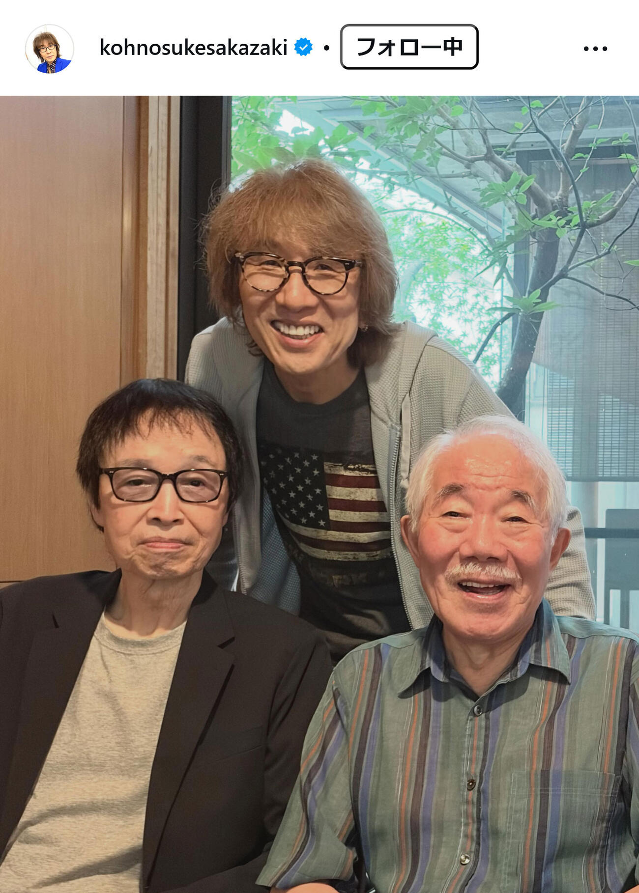 坂崎幸之助のインスタグラムから