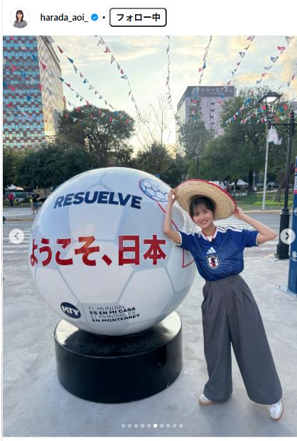 原田葵アナのインスタグラムから