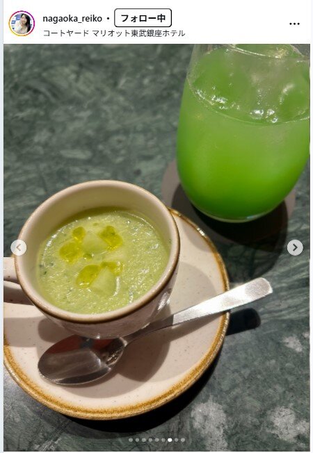 永岡怜子のインスタグラムから