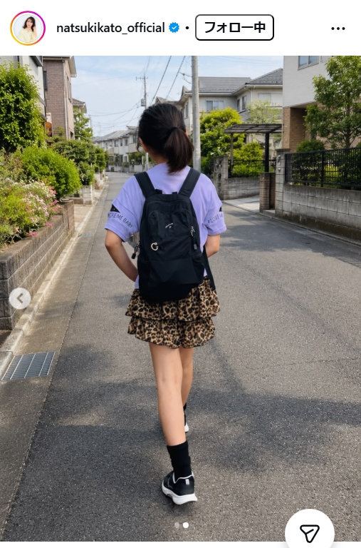 加藤夏希のインスタグラムから