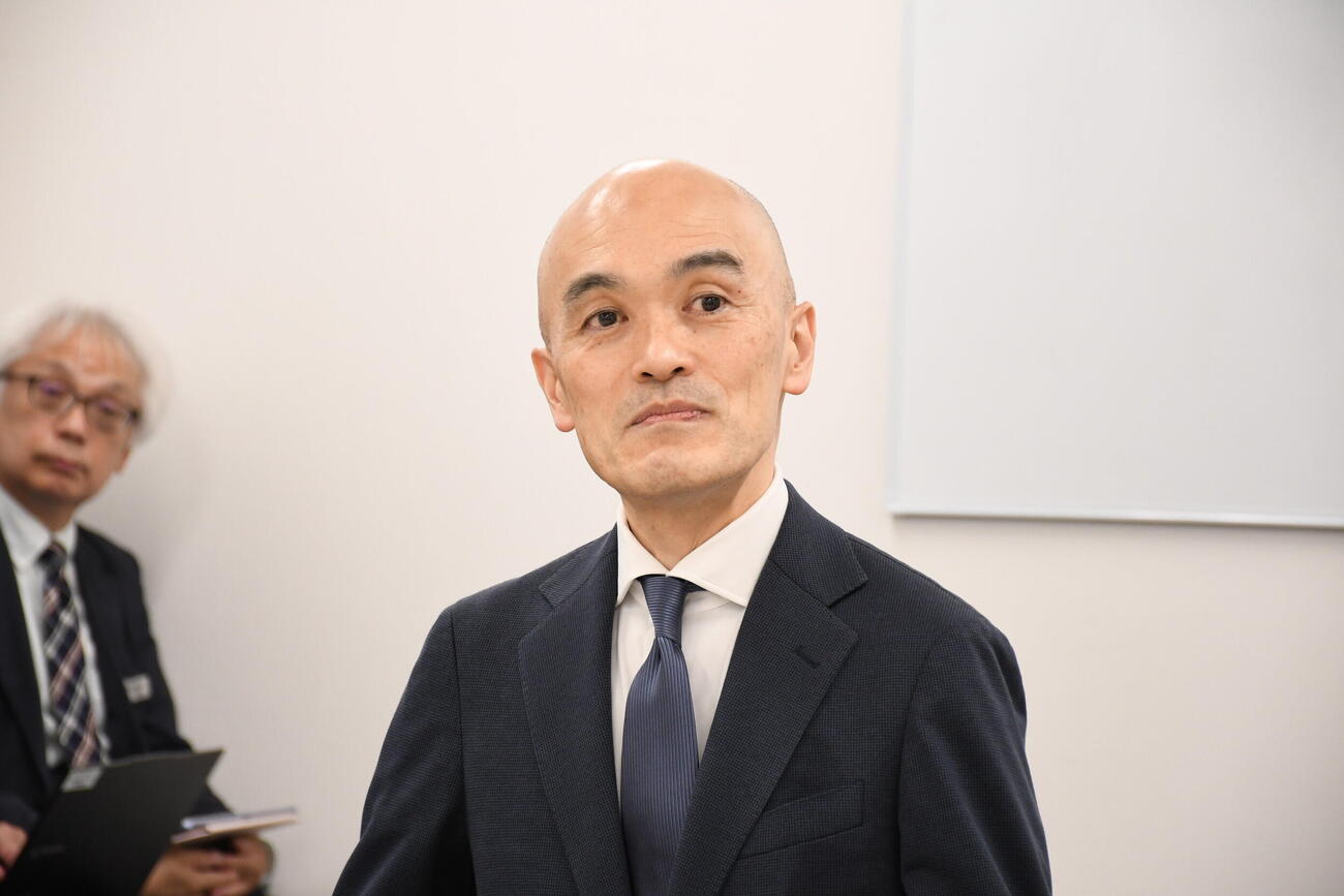 宝塚歌劇団の村上浩爾社長（撮影・阪口孝志）