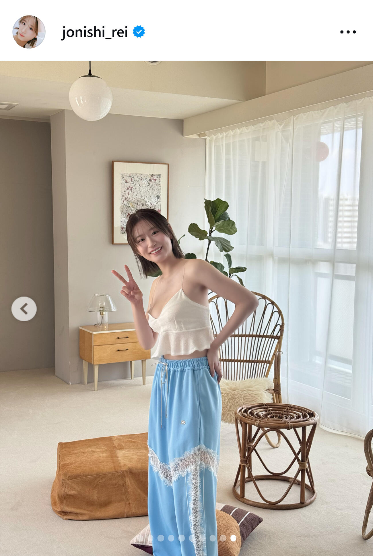 上西怜のインスタグラムから
