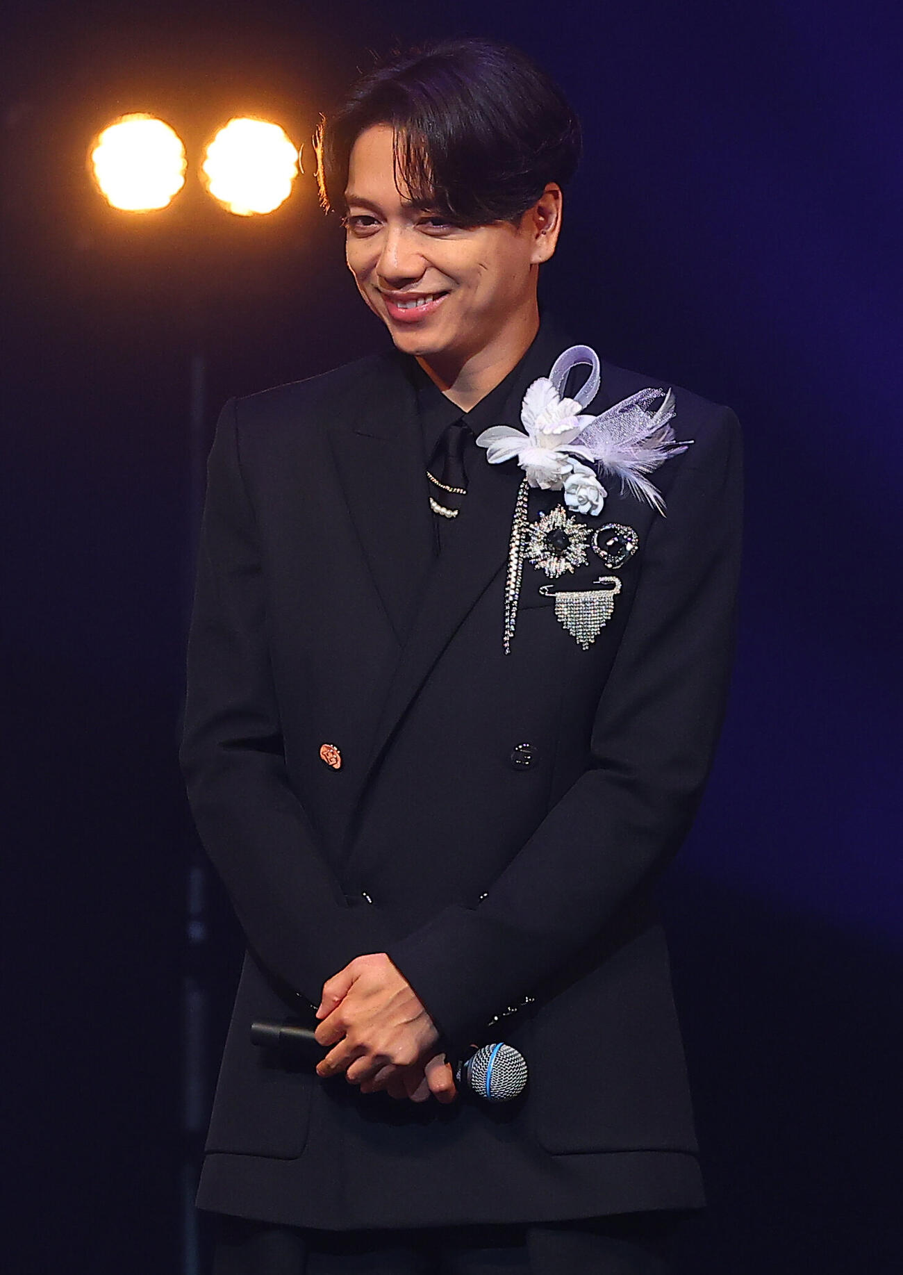 「GMO　渋谷エンタメ祭　2026 presents TOKYO GIRLS MUSIC Fes.2026」に登場した山崎育三郎（撮影・野上伸悟）