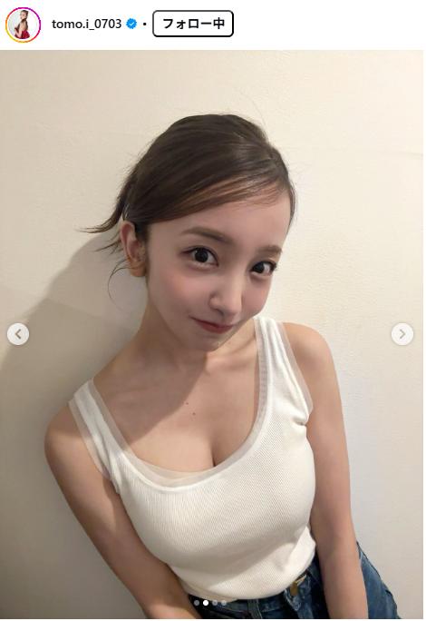 板野友美のインスタグラムから