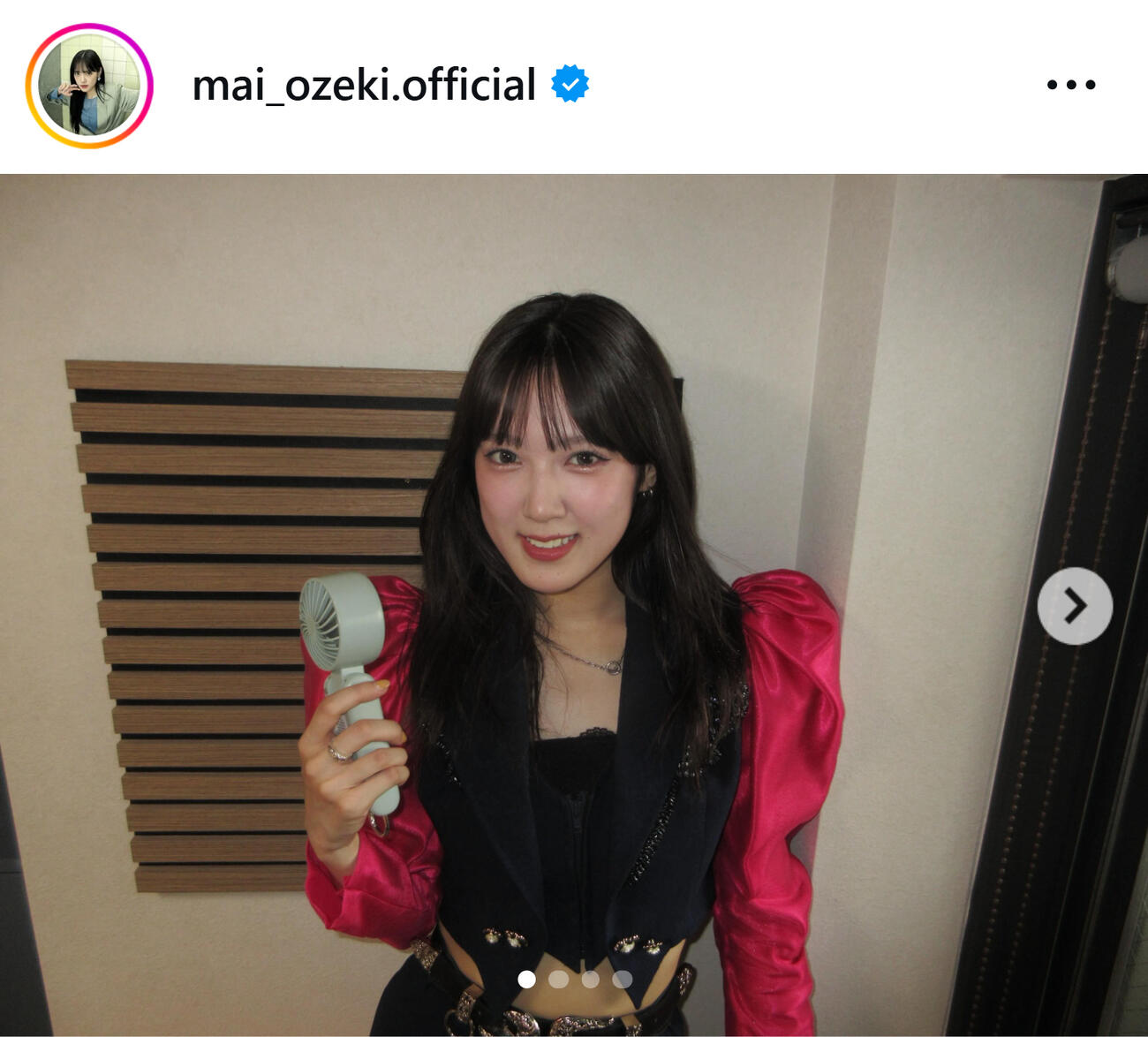 小関舞のインスタグラムから