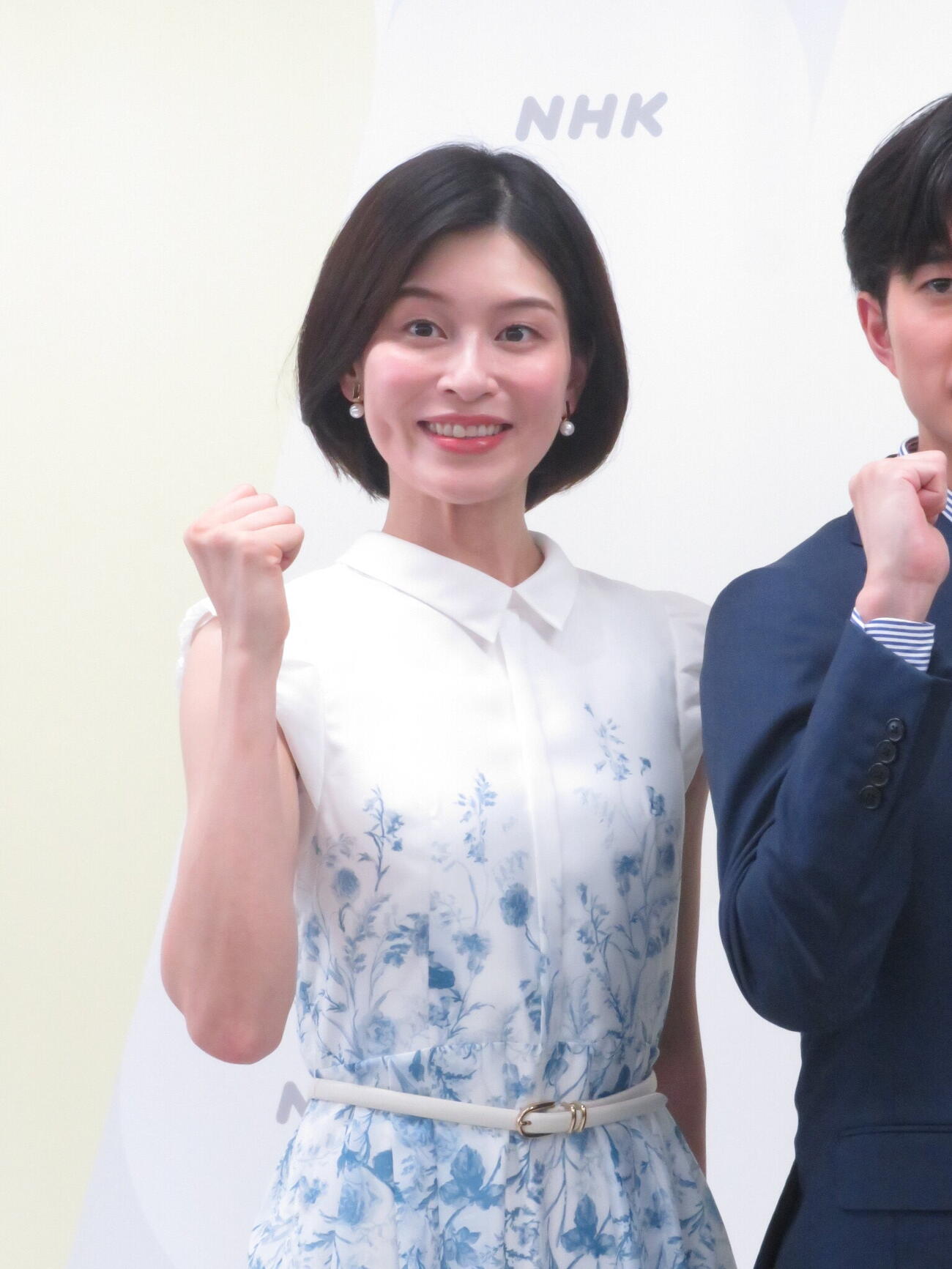 「6局防災プロジェクト」で会見したNHK山内泉アナ