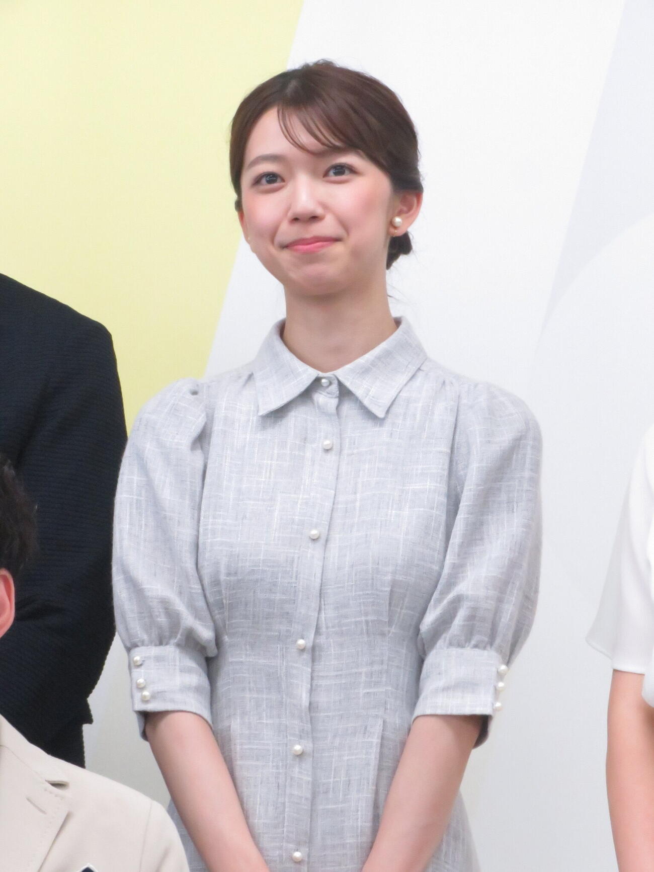 「6局防災プロジェクト」で会見したテレビ東京斎藤陽アナ
