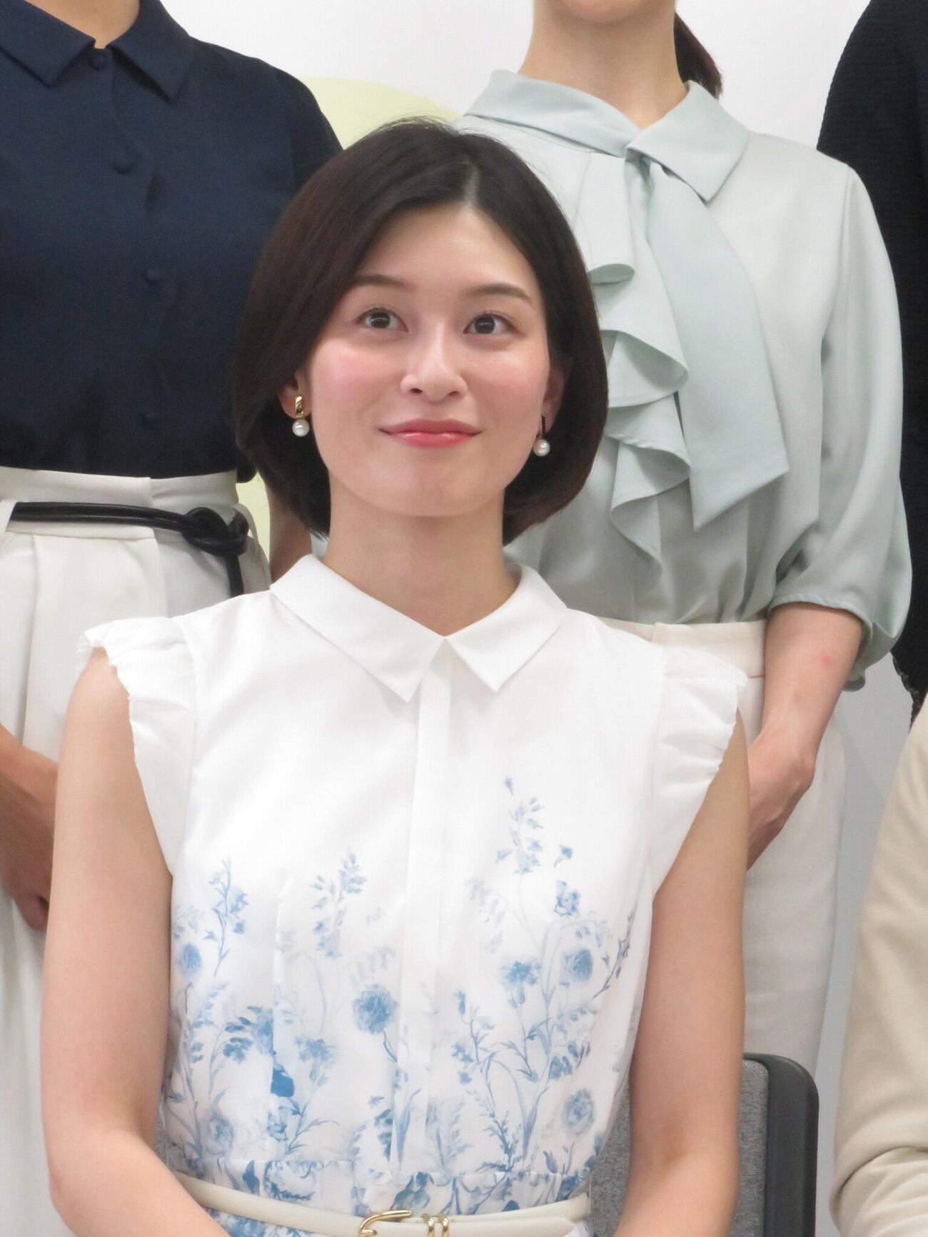「6局防災プロジェクト」で会見したNHK山内泉アナ