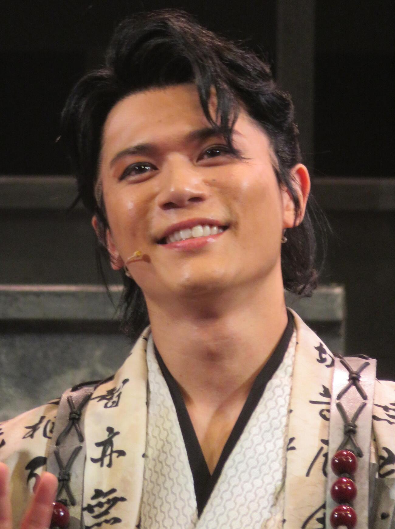 舞台「HiGH＆LOW THE　戦国　外伝」の記者会見を行った蒼木陣