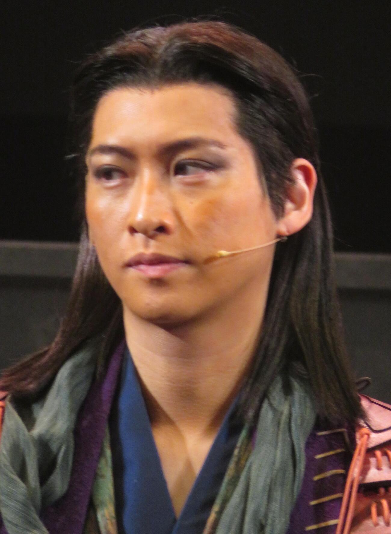 舞台「HiGH＆LOW THE　戦国　外伝」の記者会見を行った山田健登