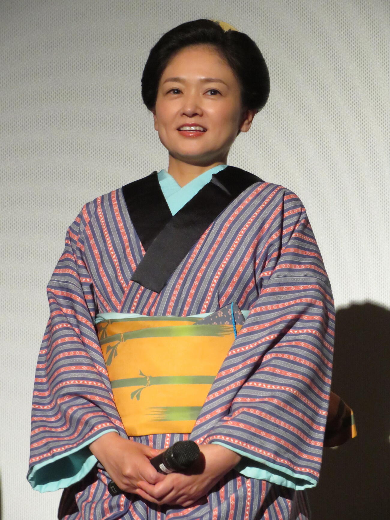 BS－TBSの連続時代劇ドラマ「心配無用ノ介　天下御免」記者発表会に出席した沙倉ゆうの（撮影・村上幸将）