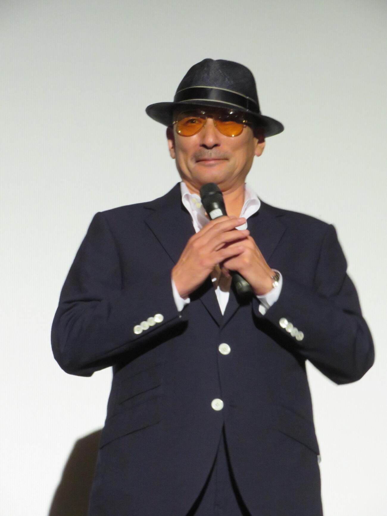 BS－TBSの連続時代劇ドラマ「心配無用ノ介　天下御免」記者発表会に出席した、クレイジーケンバンドの横山剣（撮影・村上幸将）