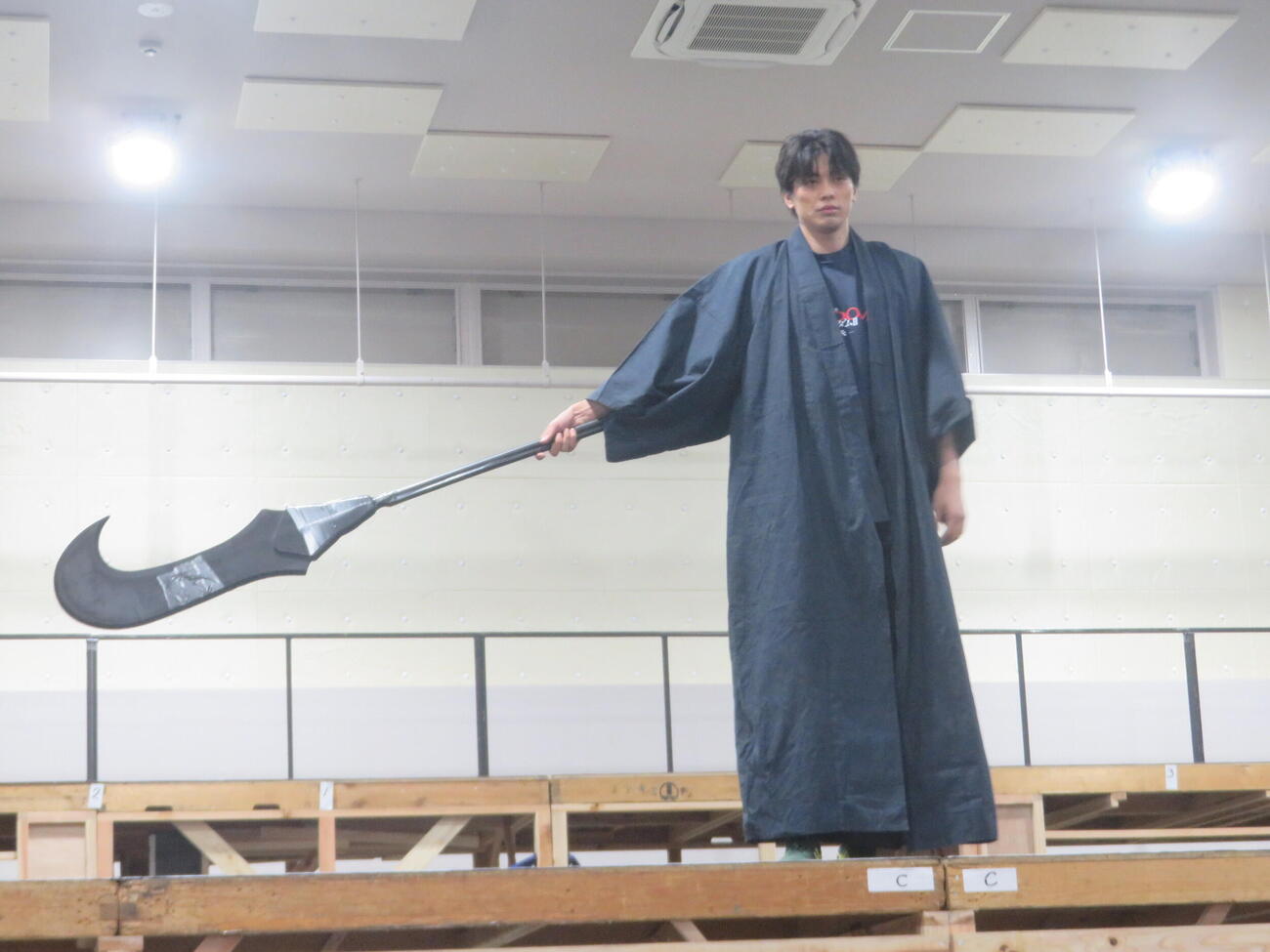 東啓介バージョンの〓（マダレに龍）煖（撮影川田和博）