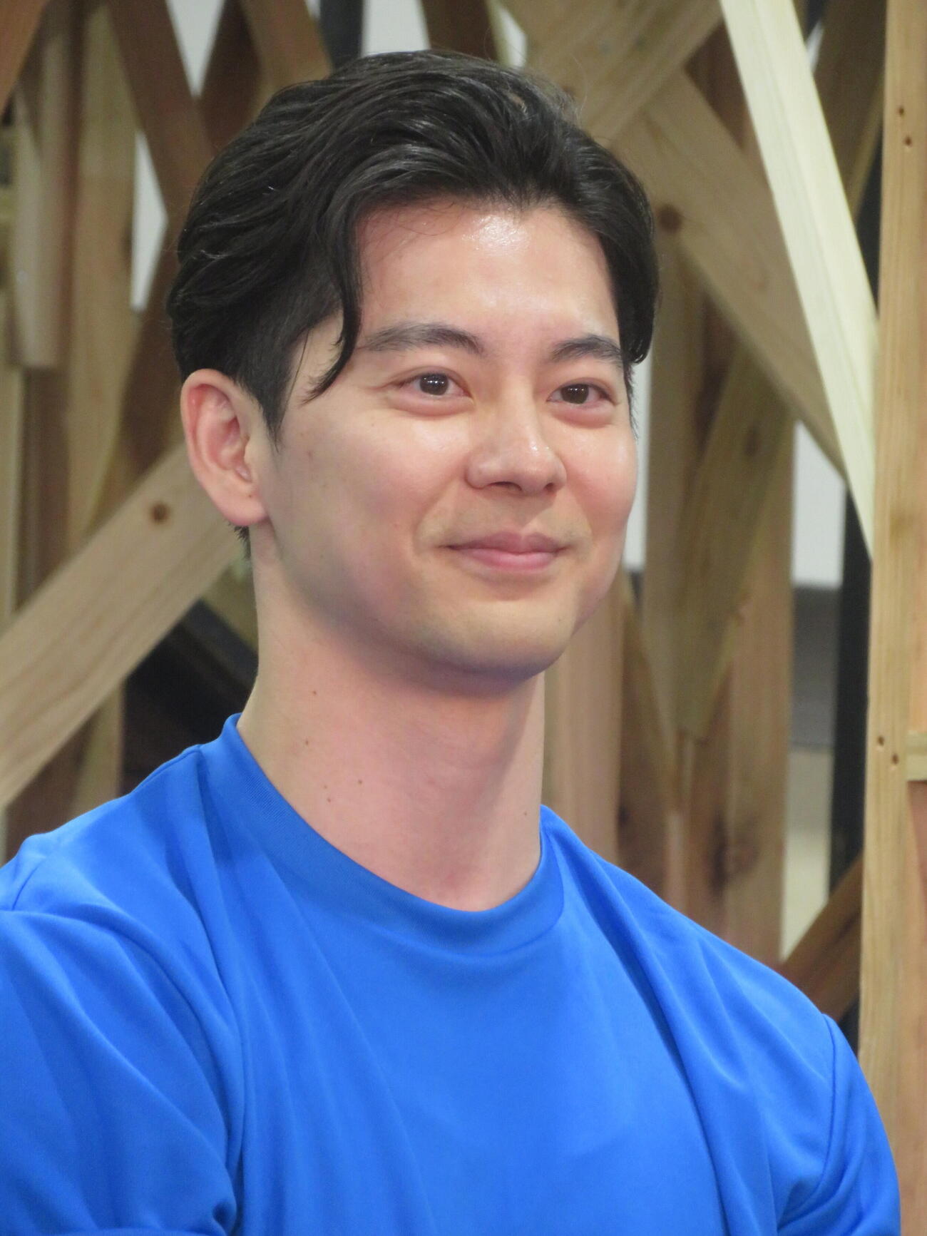舞台「キングダム2－継承－」会見＆公開稽古に出席した飯作雄一郎（撮影・川田和博）