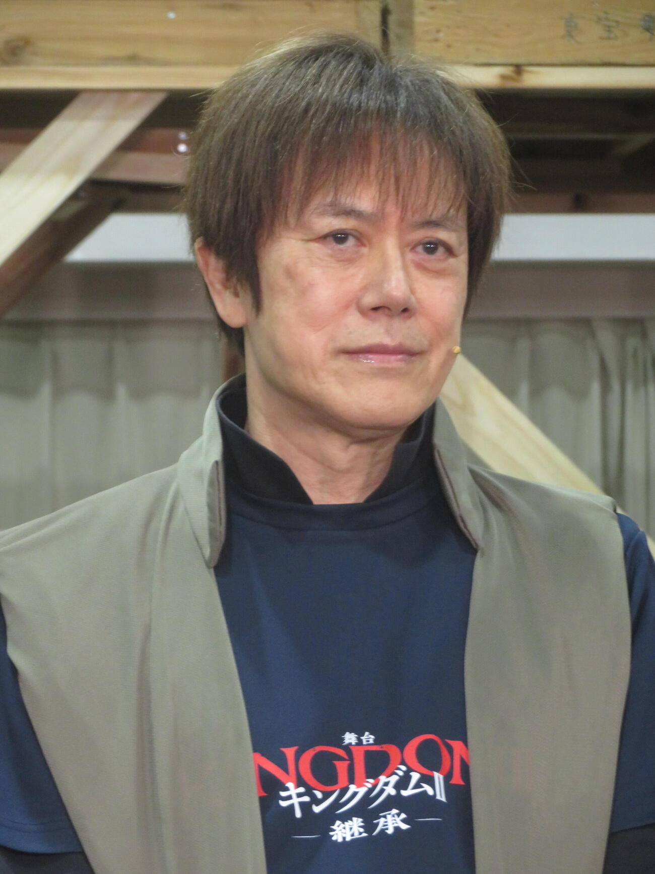 舞台「キングダム2－継承－」会見＆公開稽古に出席した山口祐一郎（撮影川田和博）