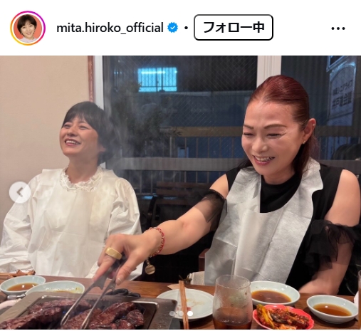 三田寛子のインスタグラムから