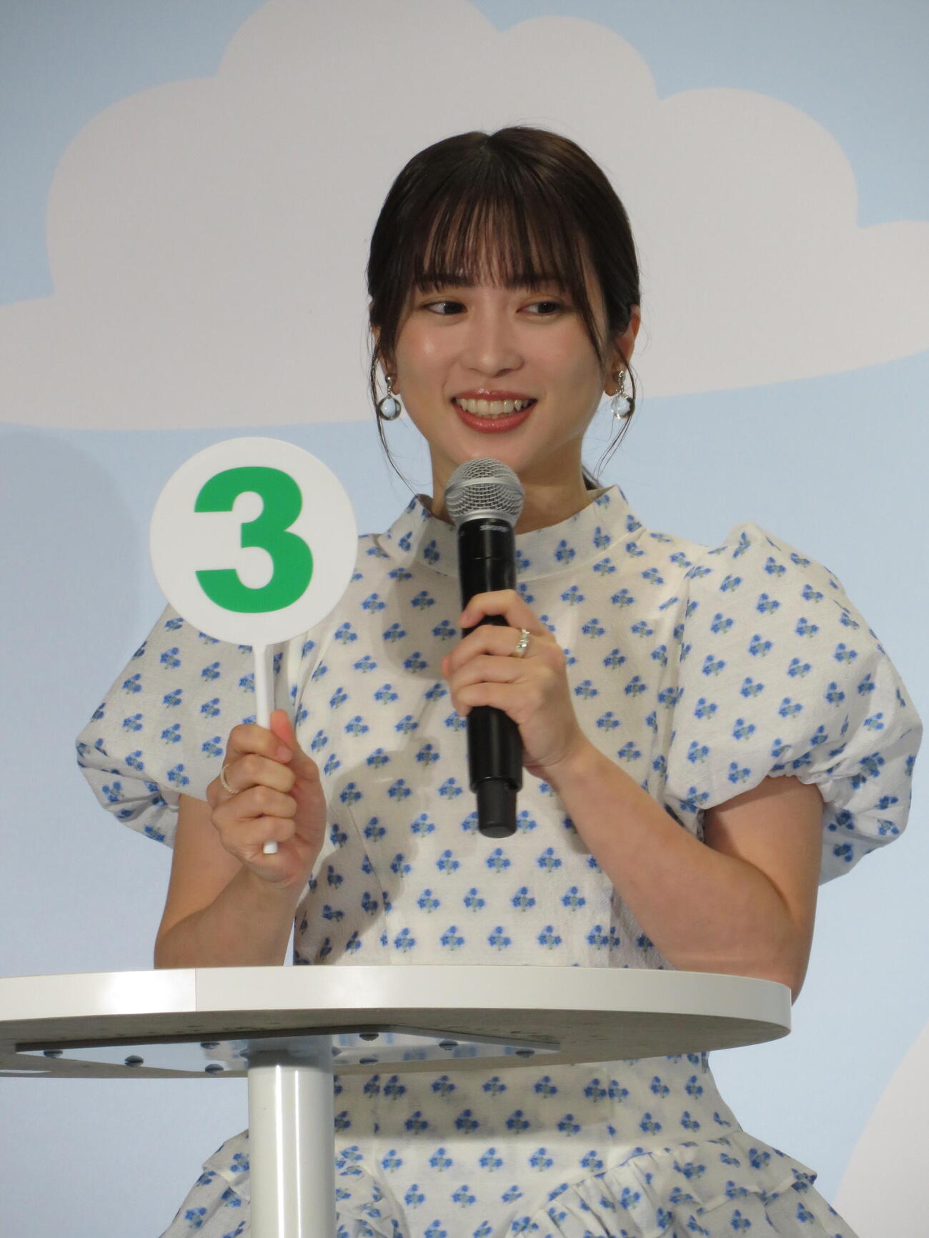 「セブン－イレブン×映画ちいかわと島の思い出、つくっちゃお！」PR発表会に出席した志田未来（撮影・村上幸将）
