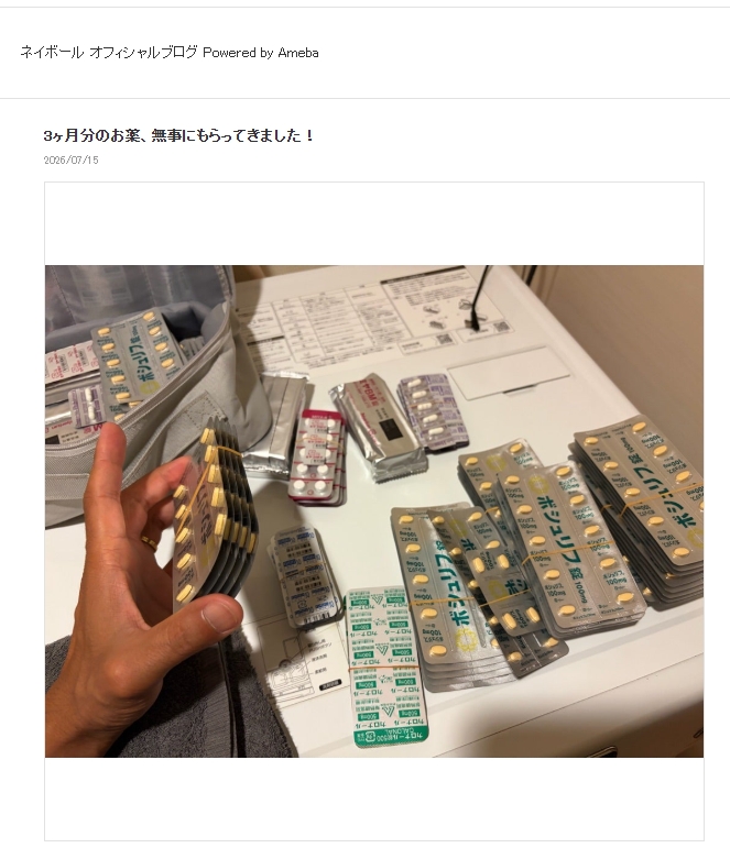 ネイボールのブログから