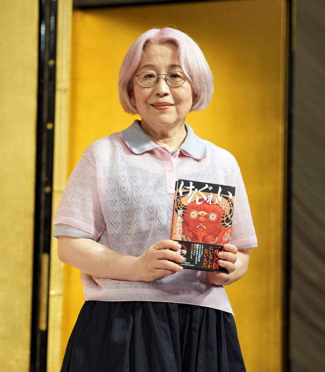 直木賞に選ばれた朝倉かすみさん（撮影・小島史椰）
