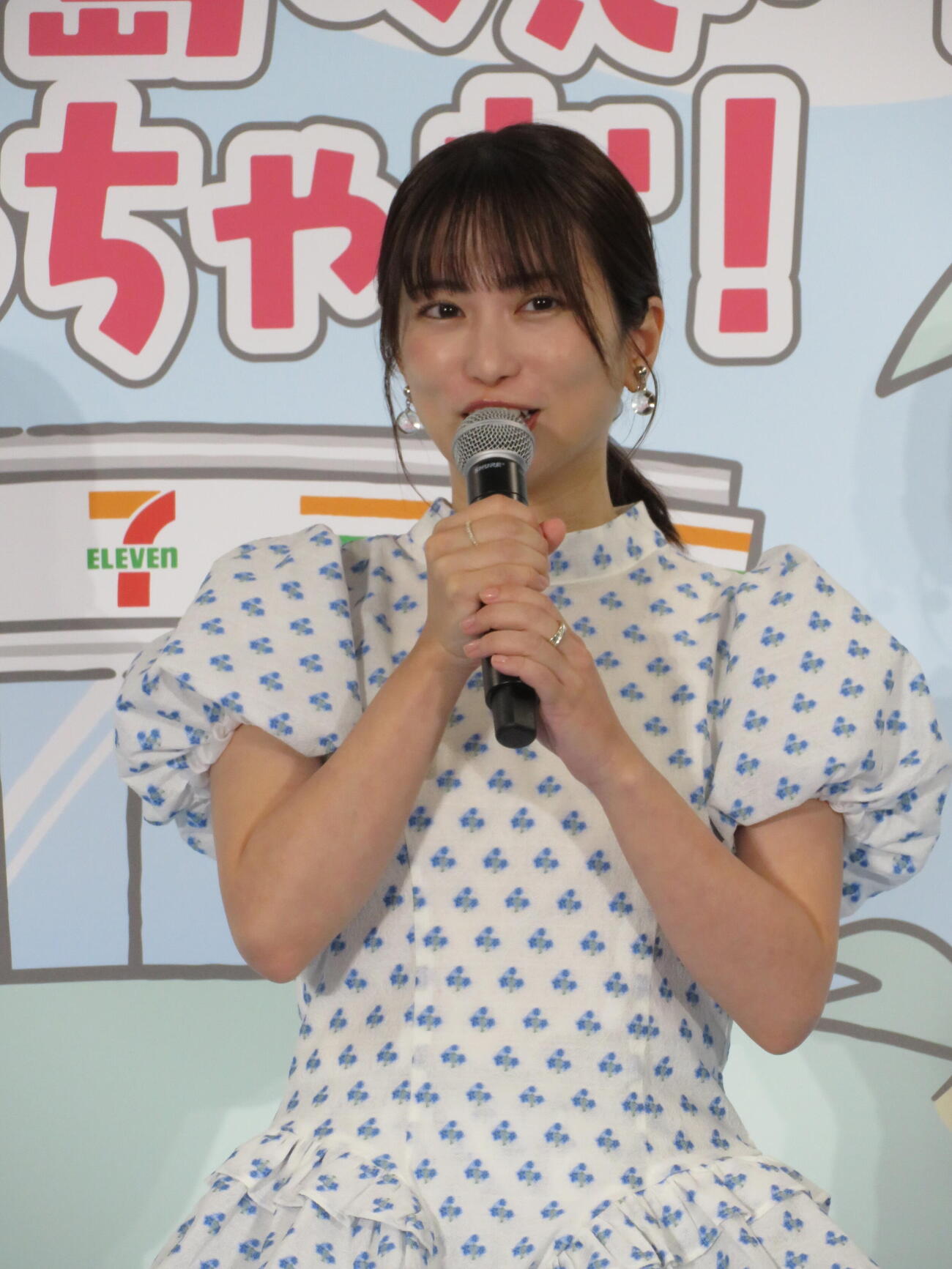 「セブン－イレブン×映画ちいかわと島の思い出、つくっちゃお！」PR発表会に出席した志田未来（撮影・村上幸将）