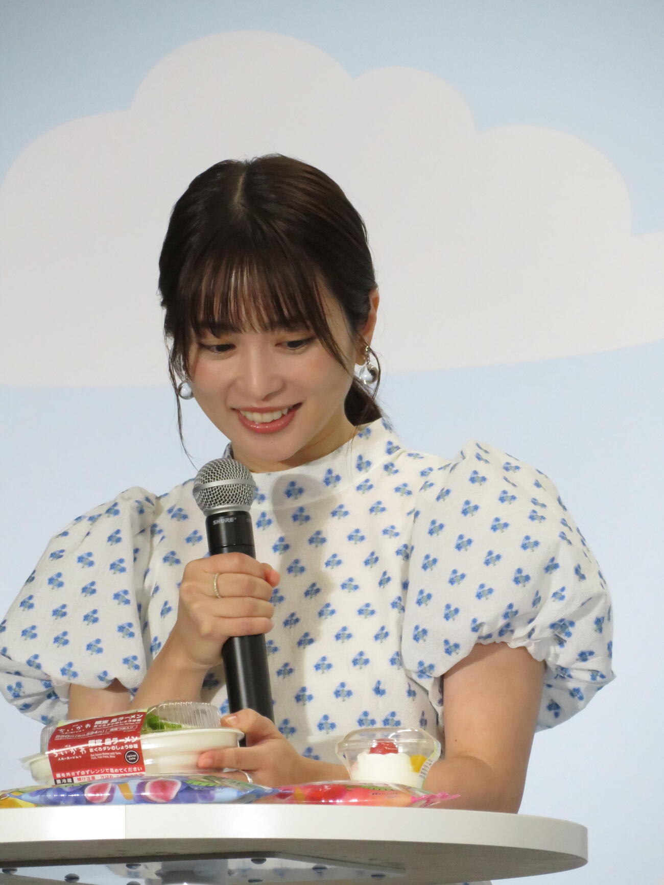 「セブン－イレブン×映画ちいかわと島の思い出、つくっちゃお！」PR発表会に出席した志田未来（撮影・村上幸将）