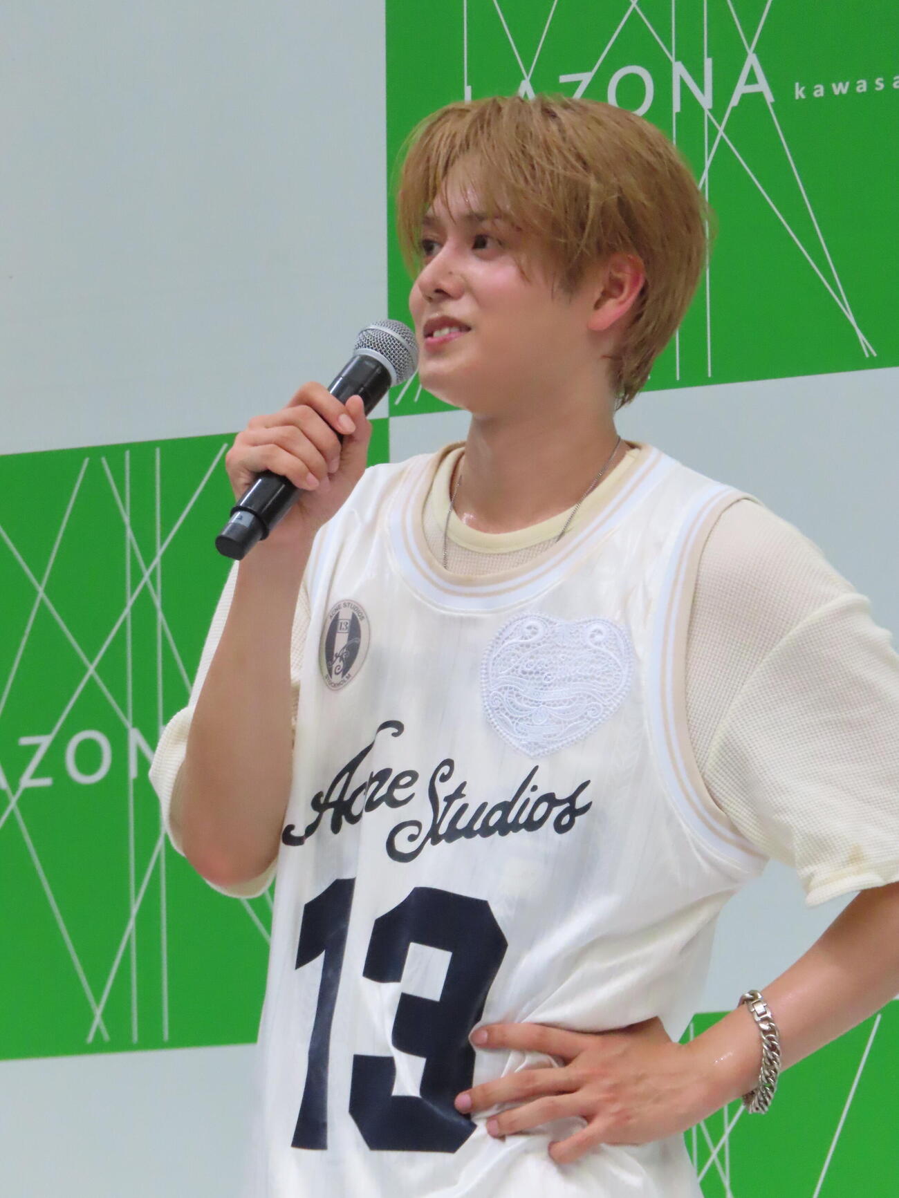 デビューシングル「ZERO」リリース記念イベント取材会に臨んだTAGRIGHT前田大輔（撮影・鎌田良美）