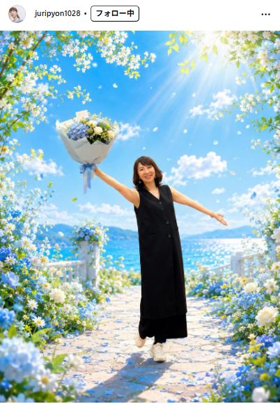 樹里咲穂のインスタグラムから