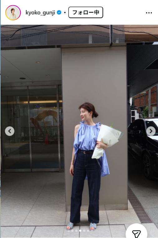 郡司恭子アナのインスタグラムから