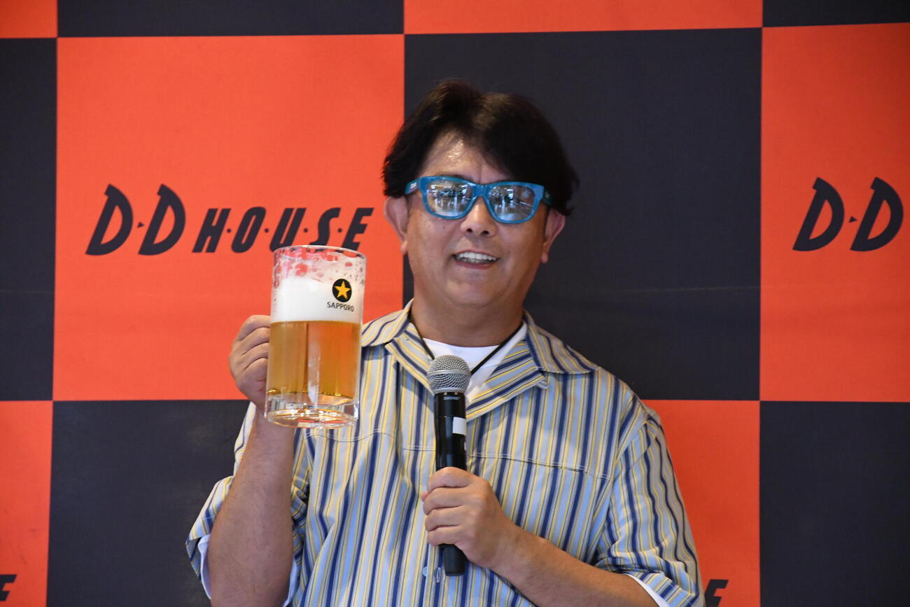 「UMEDA BEER FEST2026」でアンバサダーを務める前田耕陽（撮影・阪口孝志）