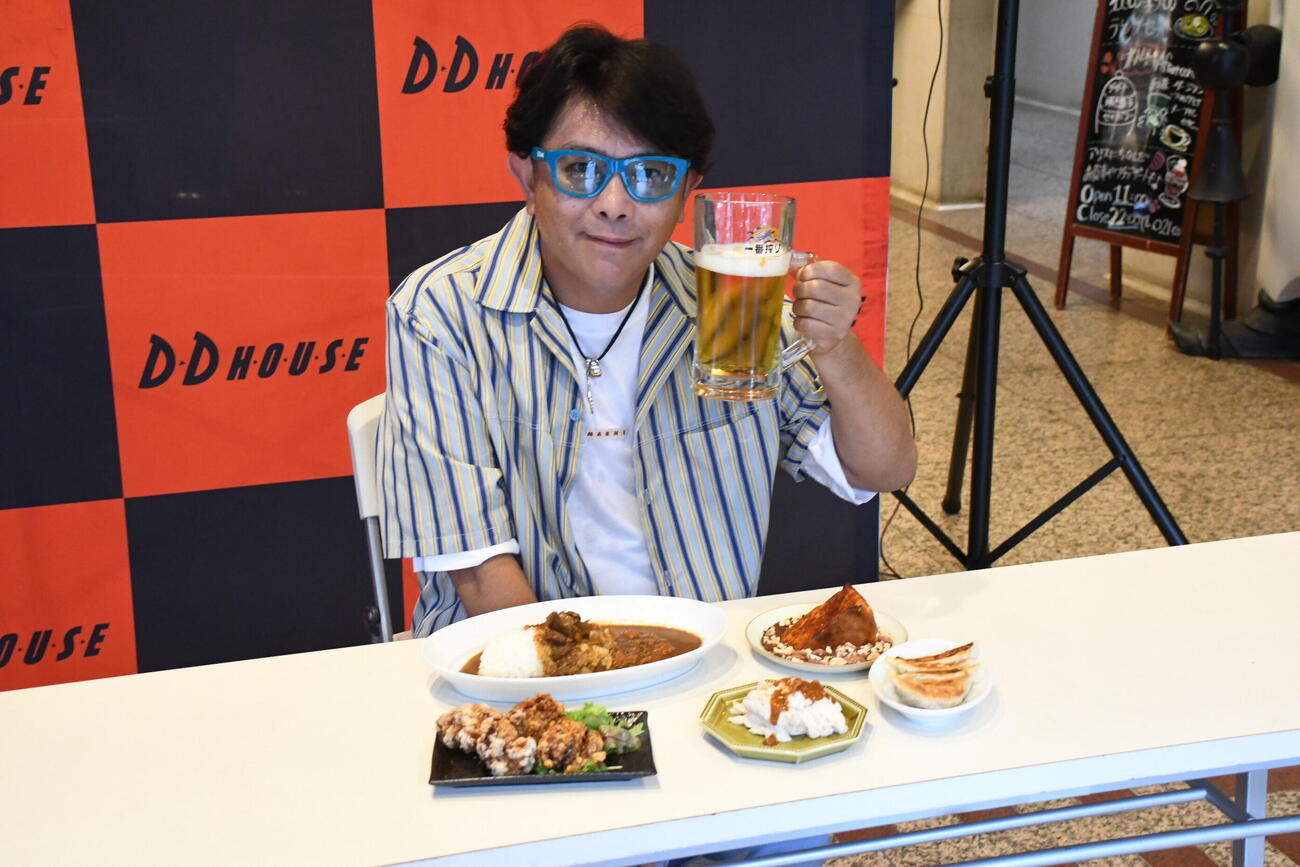 「UMEDA BEER FEST2026」でアンバサダーを務める前田耕陽（撮影・阪口孝志）