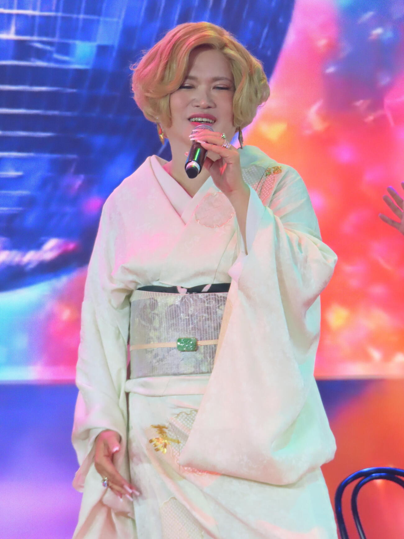 「IKKO DRAMATIC　～Beauty Music SHOW～」リハーサルで歌唱するIKKO（撮影・鎌田良美）