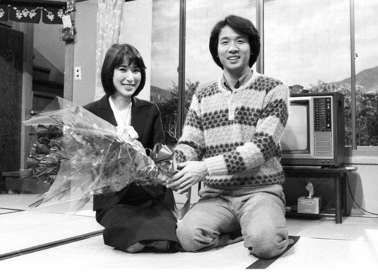 藤圭子さん（左）と前川清（1979年）