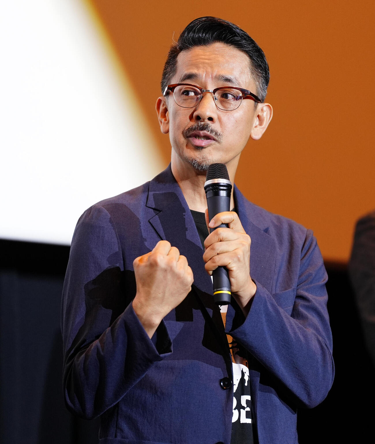 映画「平行と垂直」東京プレミアに登壇した小林聖太郎監督（撮影・鈴木みどり）