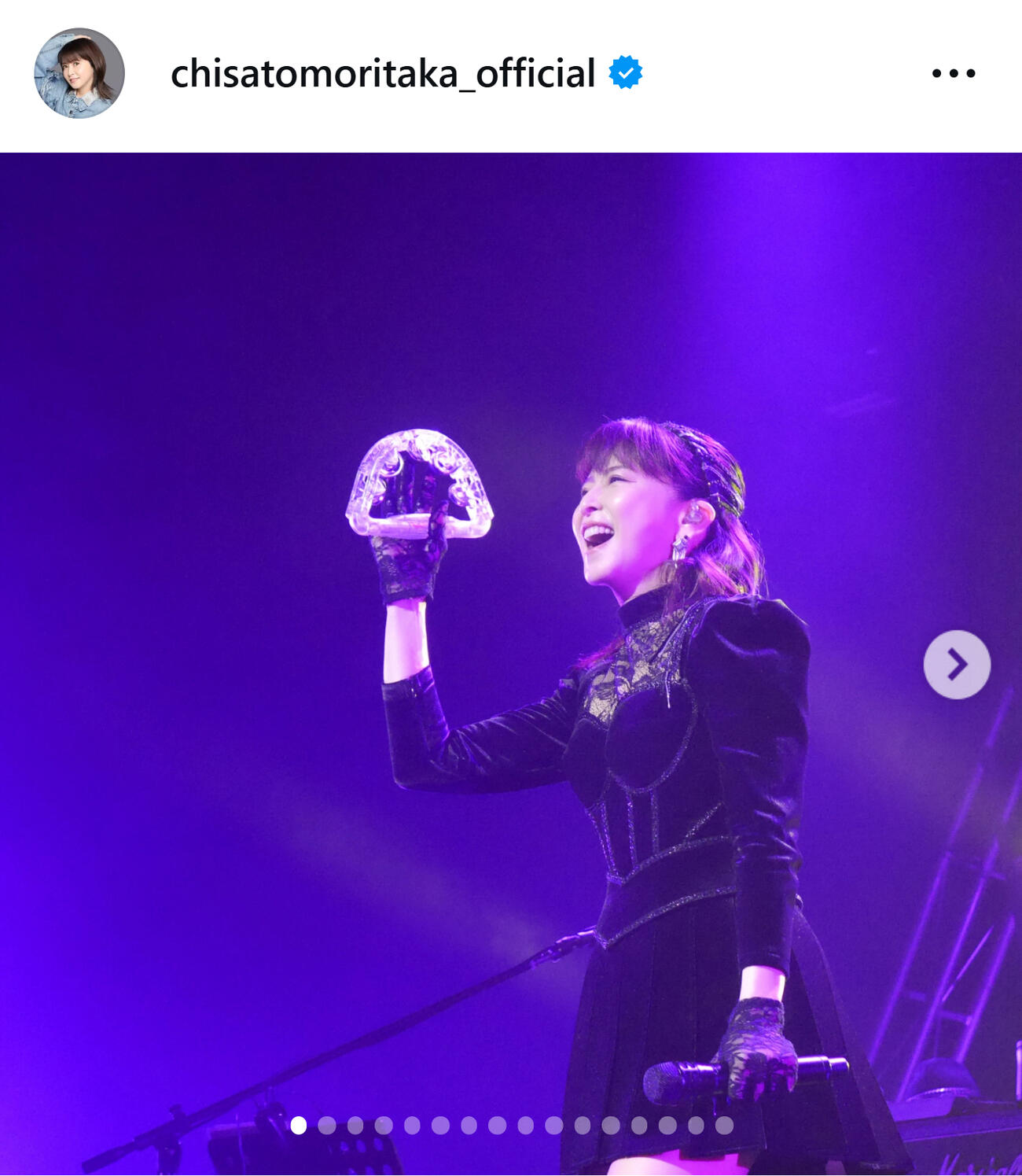 森高千里のインスタグラムから