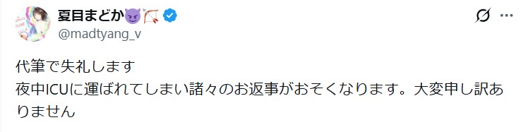 夏目まどかのXから