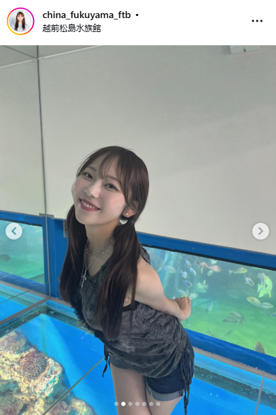 福井テレビ福山千奈アナウンサーのインスタグラムから