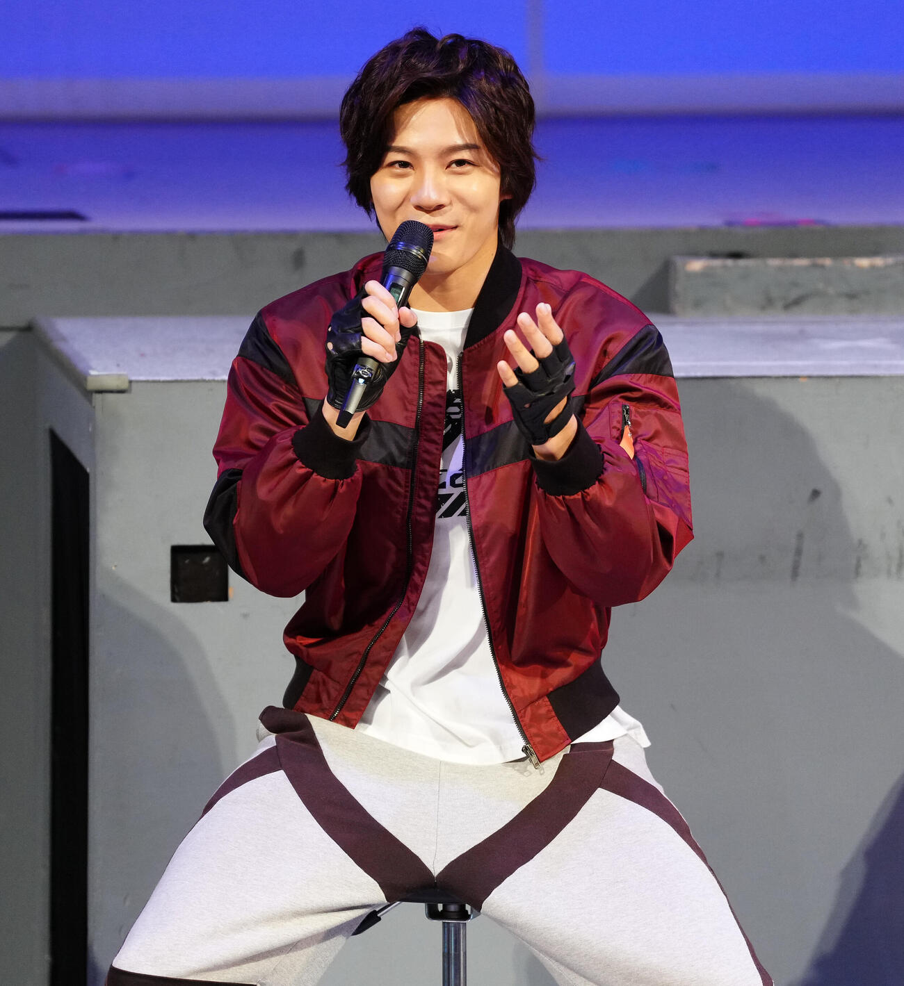 「超宇宙刑事ギャバン　インフィニティ」最終回イベントで笑顔の長田光平（撮影・鈴木みどり）