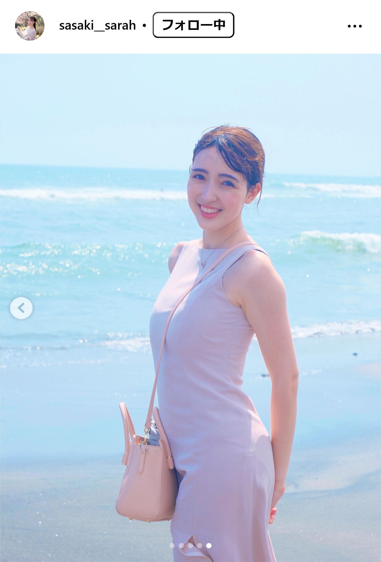 佐々木沙羅アナのインスタグラムから